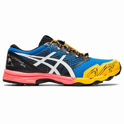 Asics Gel-Fujitrabuco Sky - Miesten Juoksukengät - Sininen/Valkoinen